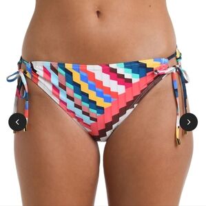 La Blanca Slice Of Paradise Side Tie Hipster Bottom NWT SZ 12 Or 16